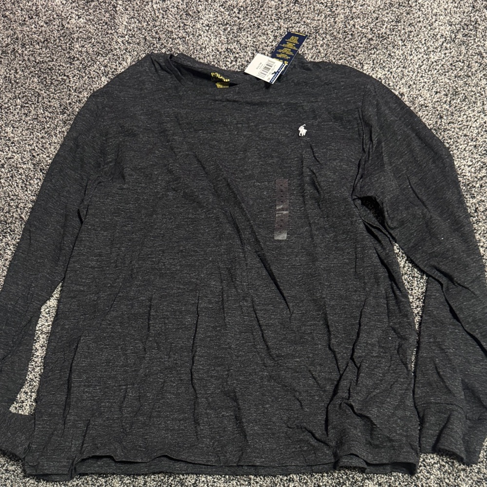 Polo by Ralph Lauren Dark Gray Long Sleeve Tee